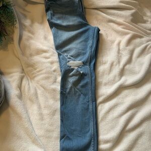 Old Navy Skinny Blue Distressed Jeans